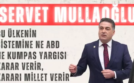CHP’li Servet Mullaoğlu: “Bu ülkenin sistemine ne ABD ne kumpas yargısı karar verir, kararı millet verir”