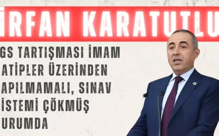 DEVA Partili Karatutlu: “LGS tartışması imam hatipler üzerinden yapılmamalı, sınav sistemi çökmüş durumda”