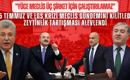 15 Temmuz ve LGS krizi Meclis gündemini kilitledi, zeytinlik tartışması alevlendi: "Yüce Meclis üç şirket için çalıştırılamaz"