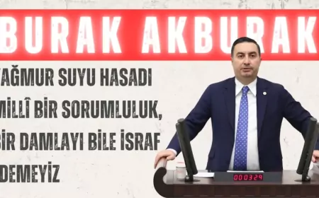 İYİ Partili Burak Akburak: “Yağmur suyu hasadı millî bir sorumluluk, bir damlayı bile israf edemeyiz”