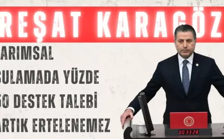 CHP Amasya Milletvekili Reşat Karagöz: "Tarımsal sulamada yüzde 50 destek talebi artık ertelenemez"