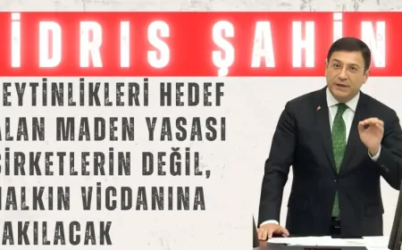 DEVA Partili İdris Şahin: “Zeytinlikleri hedef alan maden yasası şirketlerin değil, halkın vicdanına takılacak”