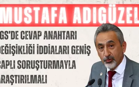 CHP’li Mustafa Adıgüzel: "LGS’de cevap anahtarı değişikliği iddiaları geniş çaplı soruşturmayla araştırılmalı"