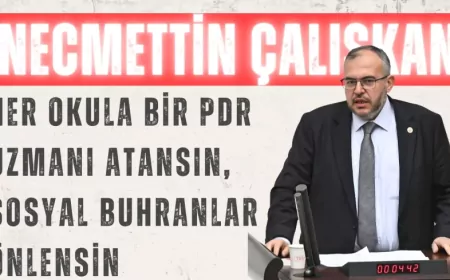 Saadet Partili Necmettin Çalışkan: “Her okula bir PDR uzmanı atansın, sosyal buhranlar önlensin”