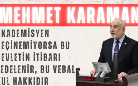 Saadet Partili Mehmet Karaman: “Akademisyen geçinemiyorsa bu devletin itibarı zedelenir, bu vebal kul hakkıdır”