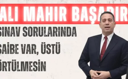 CHP’li Ali Mahir Başarır’dan LGS çıkışı: “Sınav sorularında şaibe var, üstü örtülmesin”