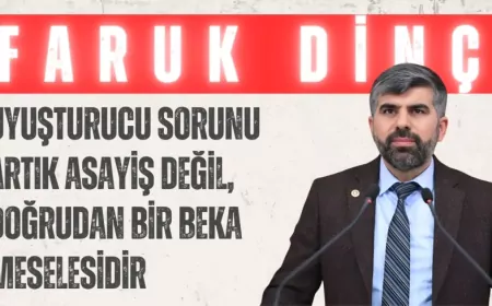 HÜDA PAR’lı Faruk Dinç: "Uyuşturucu sorunu artık asayiş değil, doğrudan bir beka meselesidir"