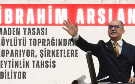 CHP’li İbrahim Arslan: “Maden Yasası köylüyü toprağından koparıyor, şirketlere zeytinlik tahsis ediliyor”