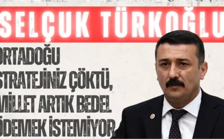 İYİ Partili Selçuk Türkoğlu: “Ortadoğu stratejiniz çöktü, millet artık bedel ödemek istemiyor”