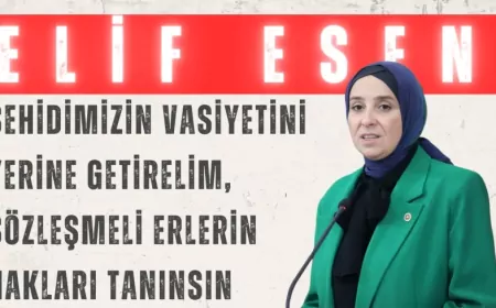 DEVA Partili Elif Esen: “Şehidimizin vasiyetini yerine getirelim, sözleşmeli erlerin hakları tanınsın”