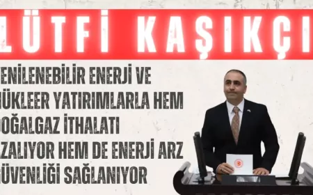 MHP’li Lütfi Kaşıkçı: “Yenilenebilir enerji ve nükleer yatırımlarla hem doğalgaz ithalatı azalıyor hem de enerji arz güvenliği sağlanıyor”