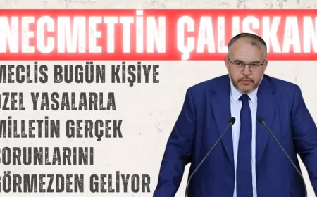 Saadet Partili Necmettin Çalışkan: “Meclis bugün kişiye özel yasalarla milletin gerçek sorunlarını görmezden geliyor”