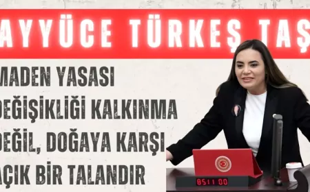 İYİ Parti’li Ayyüce Türkeş Taş: “Maden Yasası değişikliği kalkınma değil, doğaya karşı açık bir talandır”