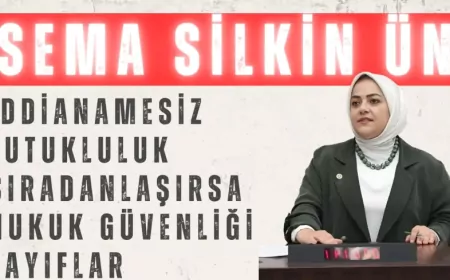 Gelecek Partili Sema Silkin Ün: “İddianamesiz tutukluluk sıradanlaşırsa hukuk güvenliği zayıflar”