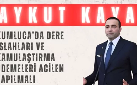 CHP'li Aykut Kaya: "Kumluca’da dere ıslahları ve kamulaştırma ödemeleri acilen yapılmalı"