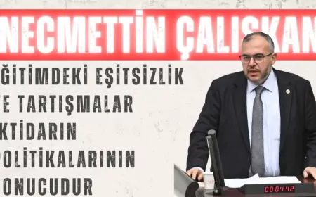 Saadet Partili Necmettin Çalışkan: "Eğitimdeki eşitsizlik ve tartışmalar iktidarın politikalarının sonucudur"