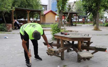Ardahan’da Park ve Bahçelerde Kapsamlı Bakım-Onarım Çalışması