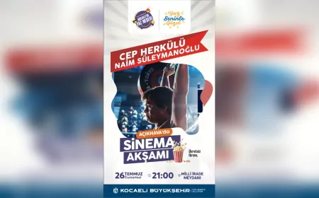 Açık Havada Sinema Keyfi İzmit'te Başlıyor