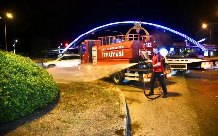 Giresun’da İtfaiyeden Yeşil Alanlara Can Suyu: “Doğayı Korumak Görevimiz”
