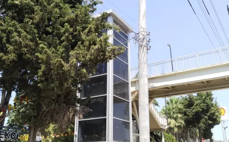Derince’deki Üstgeçit Asansörü Bakıma Alındı