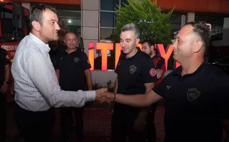 Giresun Belediyesi İtfaiyesi Karabük’teki Yangına Destek İçin Yola Çıktı