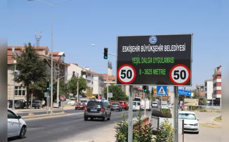 Eskişehir’de Yeşil Dalga Sistemiyle Trafikte Yeni Dönem