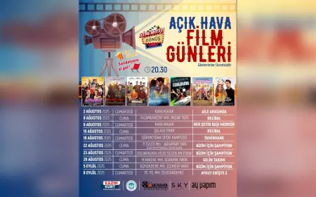 Eskişehir’de Yaz Akşamları Sinema ile Şenleniyor: Açık Hava Film Günleri Başlıyor