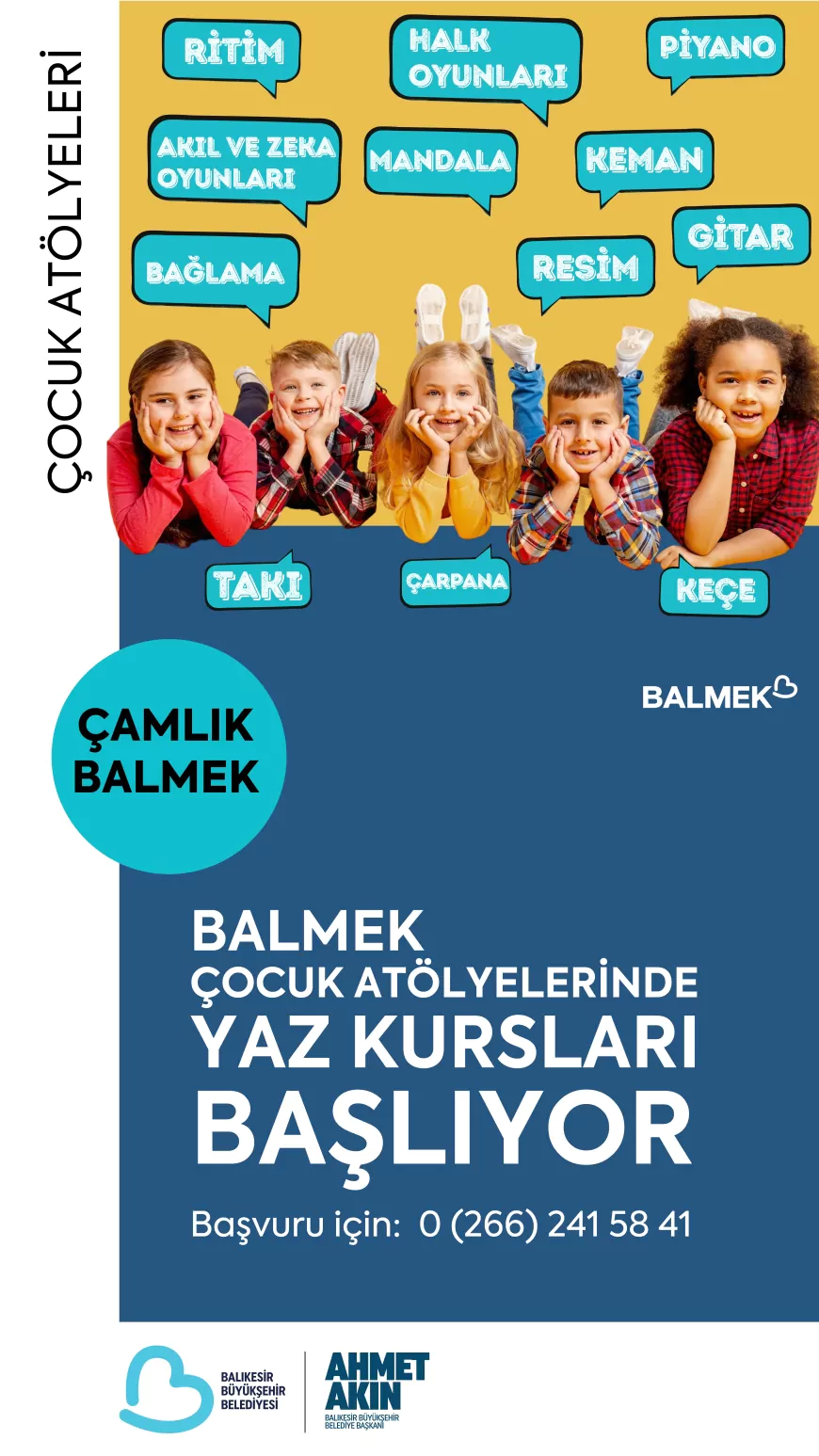 Balıkesir’de Yaz Tatili Çocuklara Sanatla Geliyor