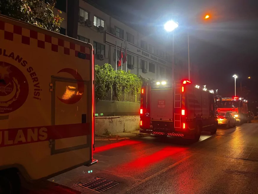 İzmir'deki Bakımevinde Korkutan Yangın: 100 Kişi Tahliye Edildi