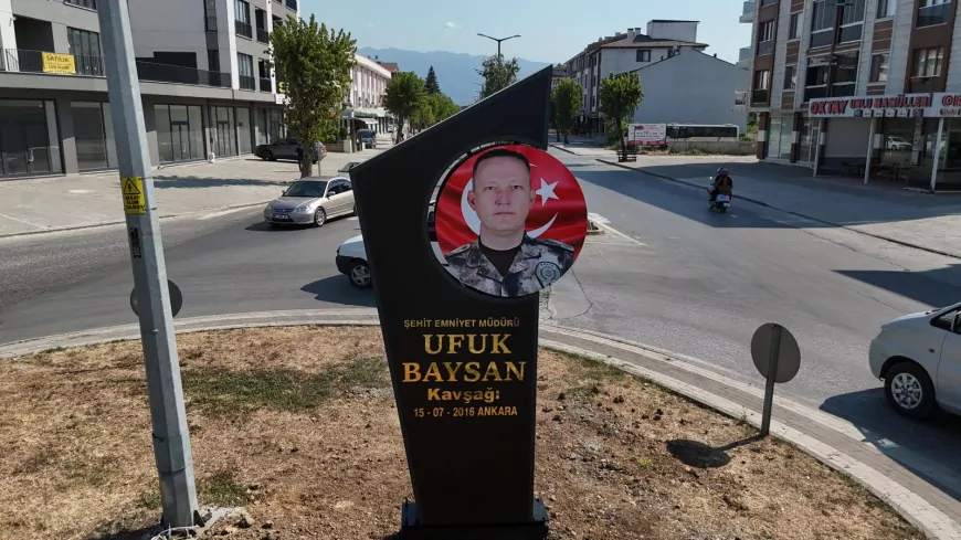 15 Temmuz Şehidi Ufuk Baysan’ın İsmi Düzce’de Kavşakta Yaşatılıyor