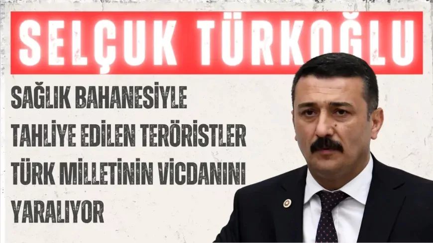 İYİ Parti’li Türkoğlu: “Sağlık bahanesiyle tahliye edilen teröristler Türk milletinin vicdanını yaralıyor”