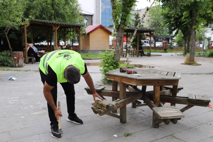 Ardahan’da Park ve Bahçelerde Kapsamlı Bakım-Onarım Çalışması