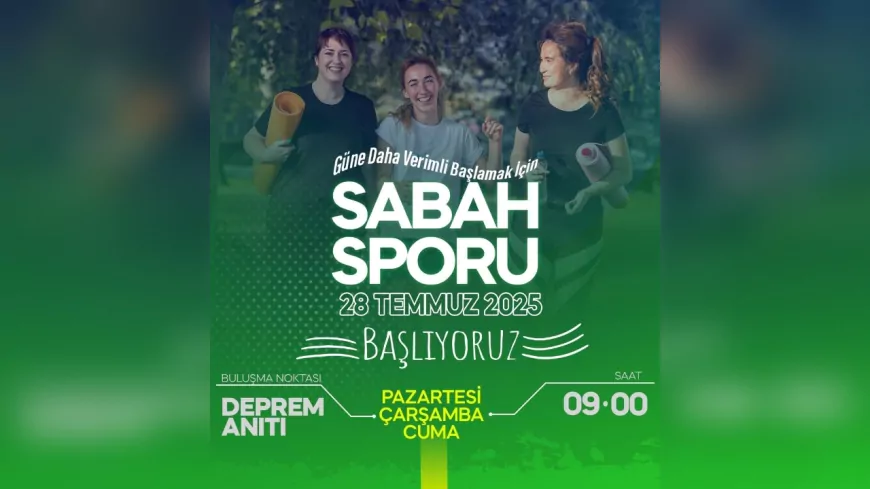 Yalova’da Güne Sporla Başlıyoruz: Sabah Sporu Programı Başlıyor