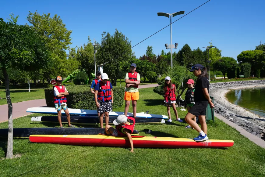 Eskişehir'de Yaz Okulunda Su Sporlarına Yoğun İlgi