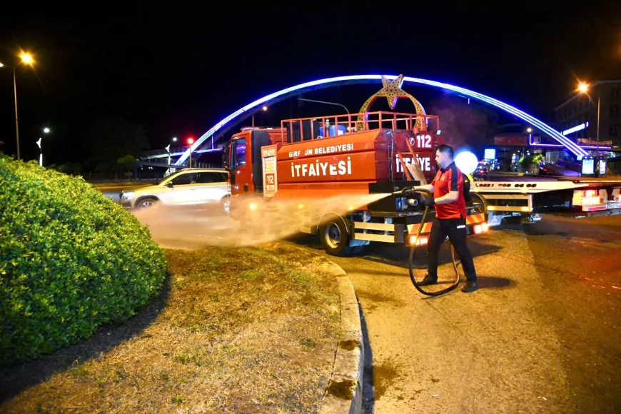 Giresun’da İtfaiyeden Yeşil Alanlara Can Suyu: “Doğayı Korumak Görevimiz”