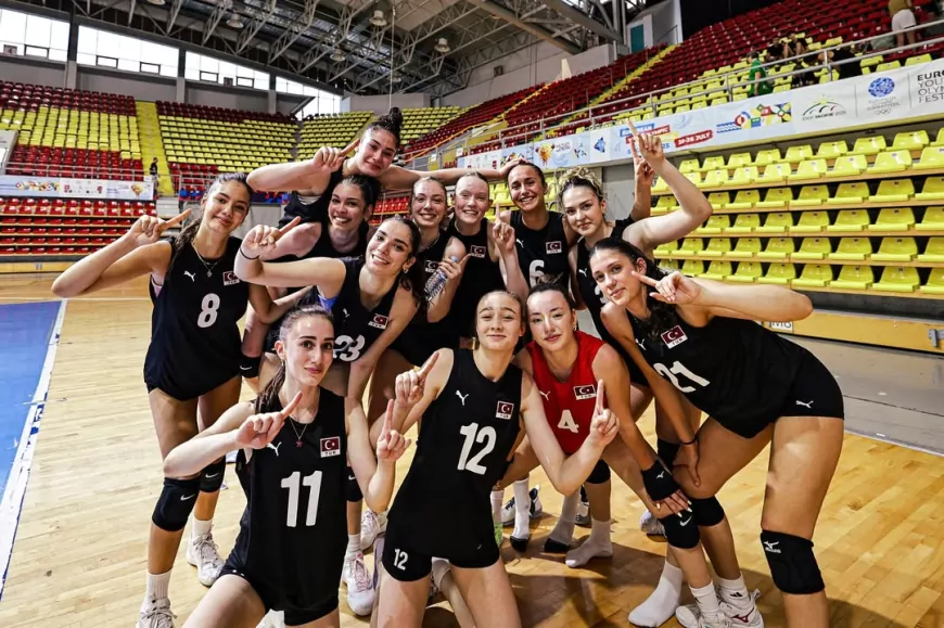 18 Yaş Altı Kız Voleybol Milli Takımı Avrupa Gençlik Olimpik Yaz Festivali’nde Şampiyon