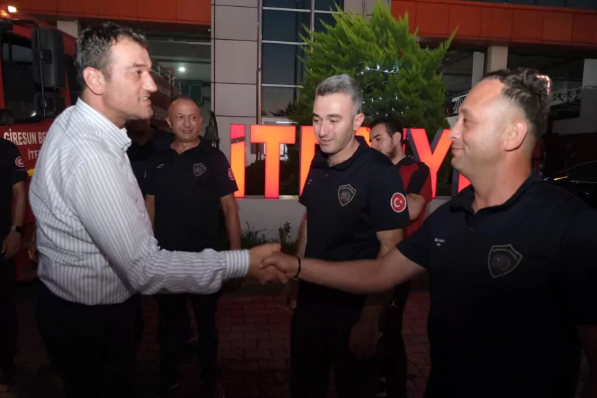 Giresun Belediyesi İtfaiyesi Karabük’teki Yangına Destek İçin Yola Çıktı