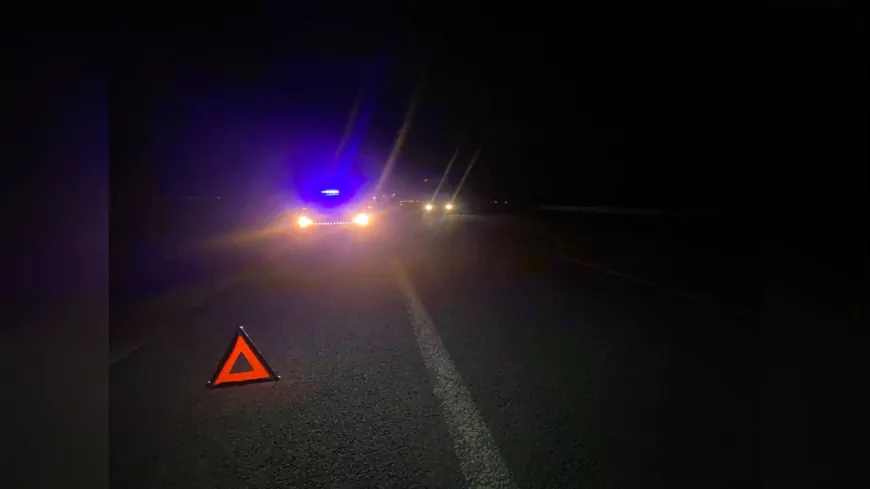 Lastiği Patlayan Sürücünün İmdadına Otoyol Jandarması Yetişti
