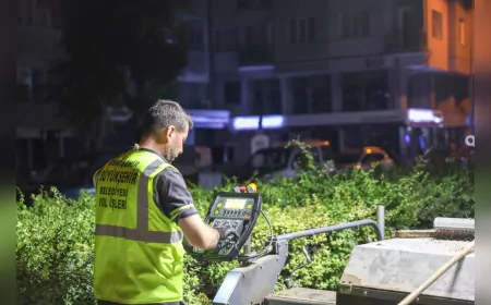 Eskişehir’de Yol Çalışmaları Gece Gündüz Devam Ediyor