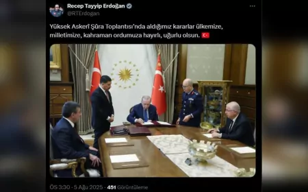 Cumhurbaşkanı Erdoğan’dan Yüksek Askeri Şura Kararlarına İlişkin Açıklama