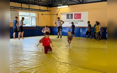 Yalova’da Minik Pehlivanlar Yetişiyor: Yaz Spor Okullarında Güreşe Yoğun İlgi