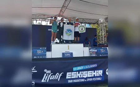 Büyükşehirli Atlet Ali Turan, Eskişehir Yarı Maratonu’nda Zirvede