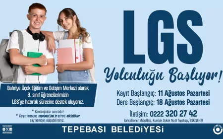 Tepebaşı Belediyesi’nden LGS’ye Hazırlanan Öğrencilere Destek