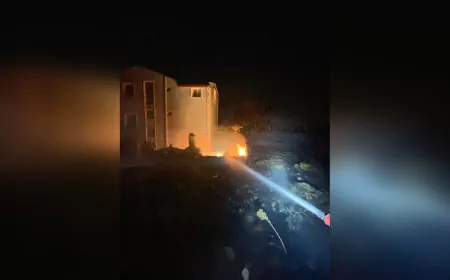 Dikili Çandarlı’da Yangın: 7 Ev Tamamen, 4 Ev Kısmen Zarar Gördü