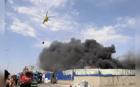 EMKO’daki Yangına Büyükşehir İtfaiyesinden Hızlı Müdahale