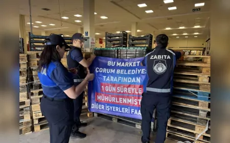 Çorum’da Son Kullanma Tarihi Geçmiş Ürün Satan Markete Kapatma Cezası