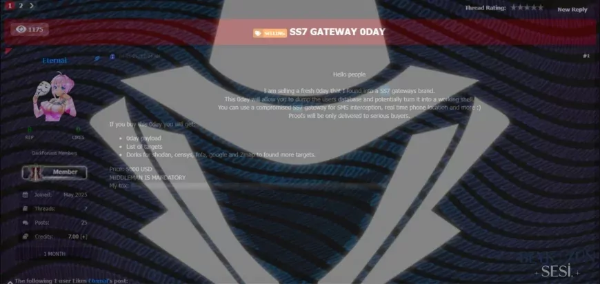SS7 açığı karaborsada 5 bin dolara satılıyor: Siber tehdit aktörünün iletişimi adım adım ifşa edildi