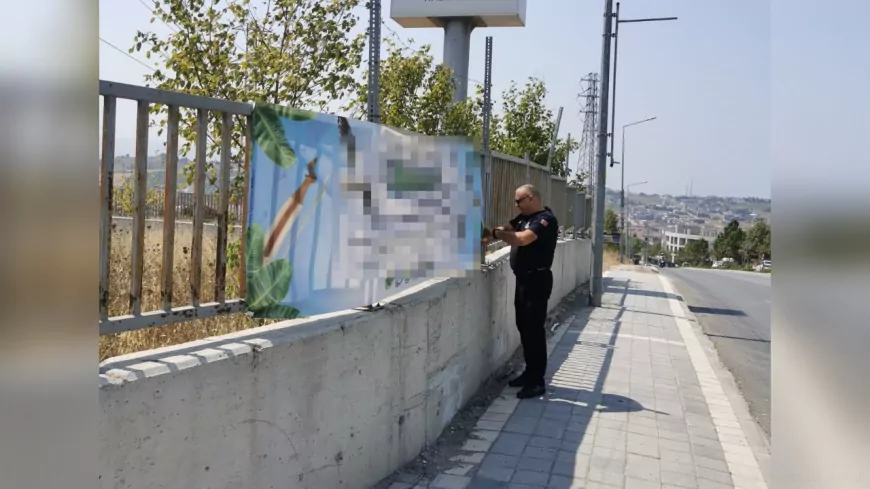 Yalova’da Gelişi Güzel Asılan Brandalar Kaldırılıyor
