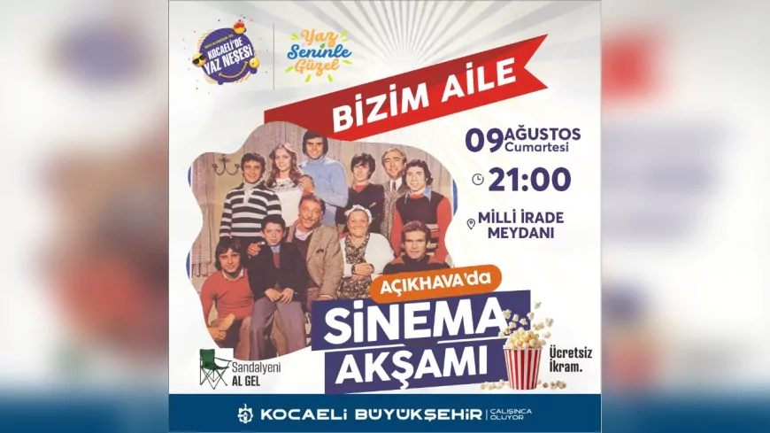 Milli İrade Meydanı’nda Yeşilçam Nostaljisi: “Bizim Aile” Gösterimi