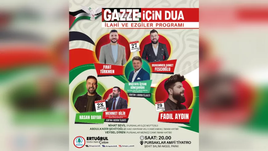 Pursaklar’da Gazze İçin Dualar Yükselecek